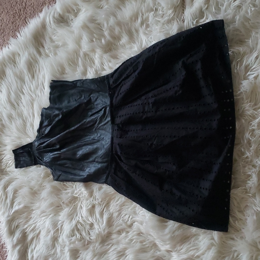 Leather upper Dress